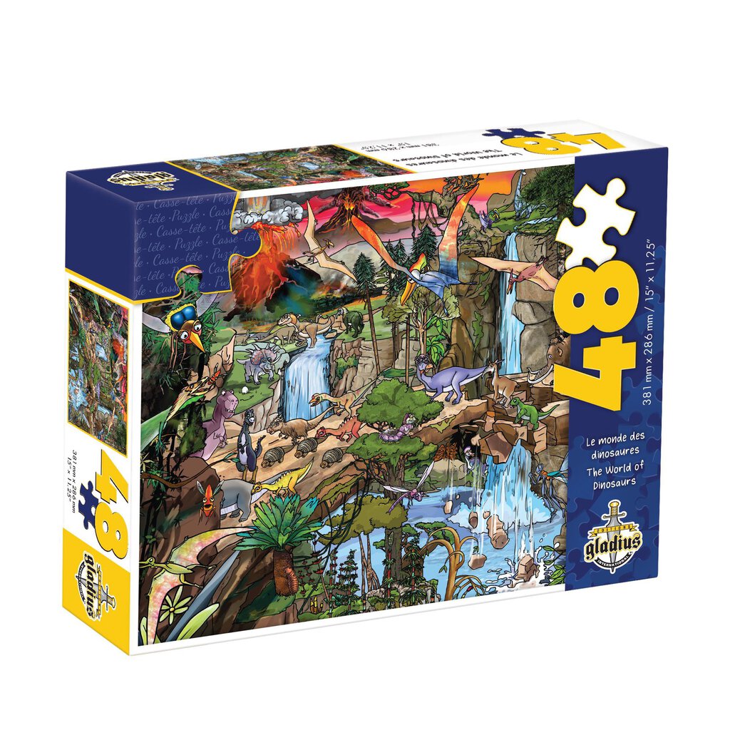 Casse tete - Le monde des dinosaures 48 pcs