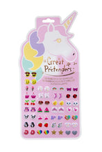 Charger l&#39;image dans la galerie, Boucles d&#39;oreil Autocollantes LICORNE - sticker earrings
