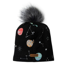 Charger l&#39;image dans la galerie, Bonnet tuque avec pompon en tencel - PLANETES - PLANETS 6-12 mois
