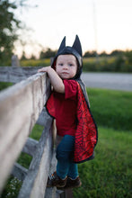 Charger l&#39;image dans la galerie, DEGUISEMENT 1 pc SPIDER / BAT cape REVERSIBLE 2-3 ans
