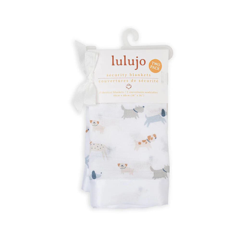 Paquets de 2 couvertures de sécurité CHIEN - Puppy Dog security blankets