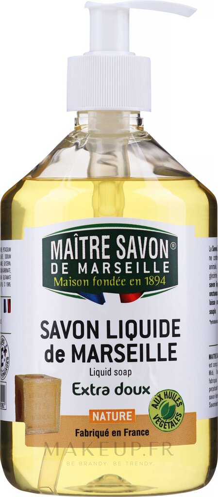 Savon de marseille liquide Extra doux NATURE 500 ml