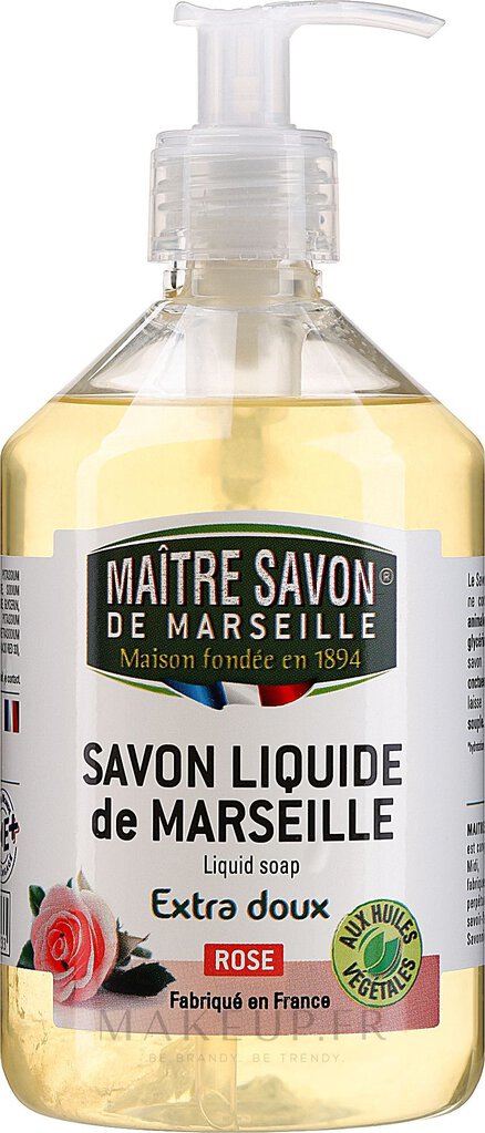 Savon de marseille liquide Extra doux ROSE 500 ml