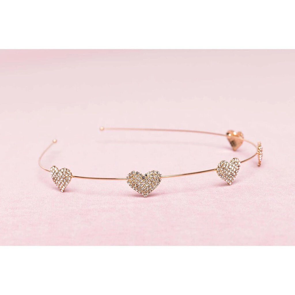 Bandeau de tête COEUR Boutique Rhinestone Heart Headband