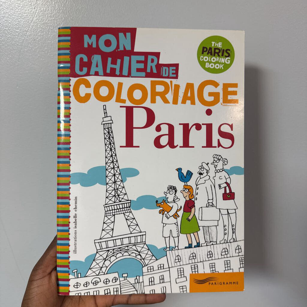 NEUF mon cahier de coloriage PARIS