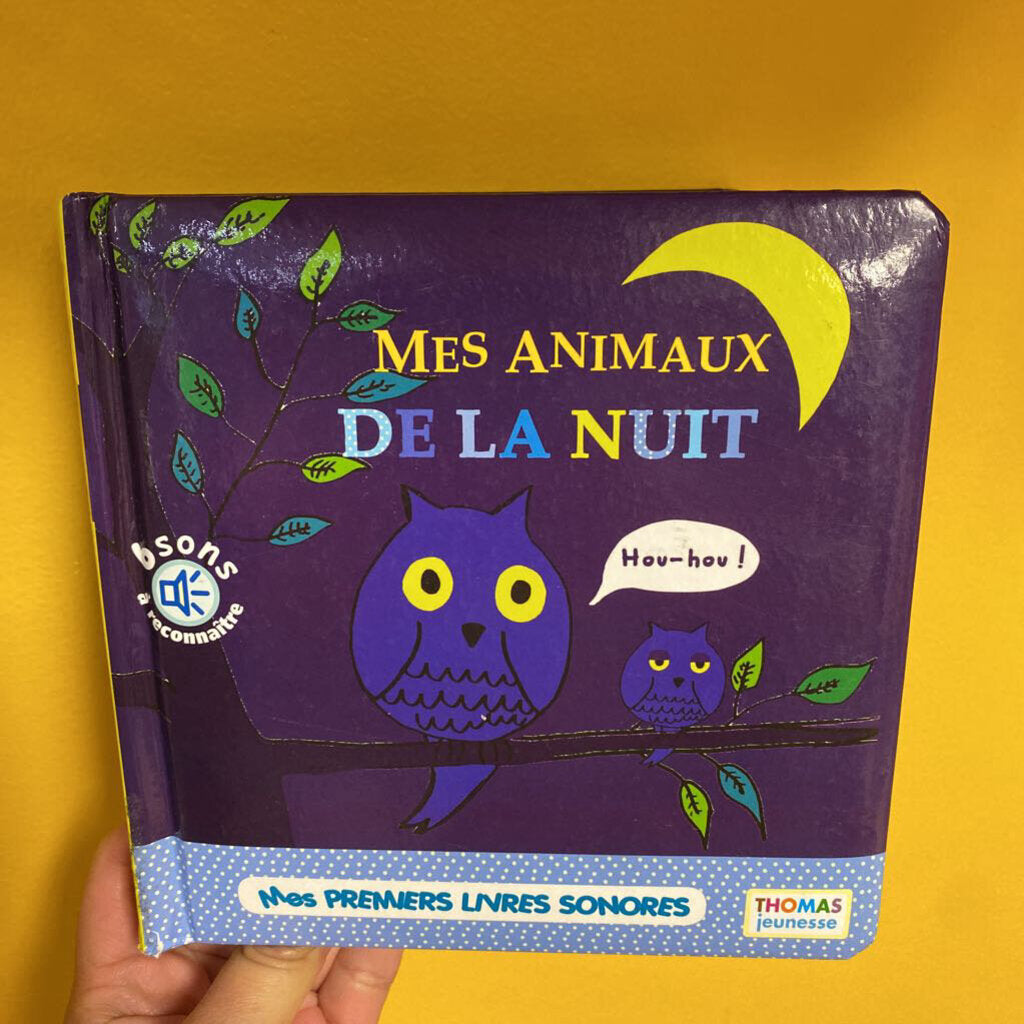 Livre a SONS Mes animaux de la nuit