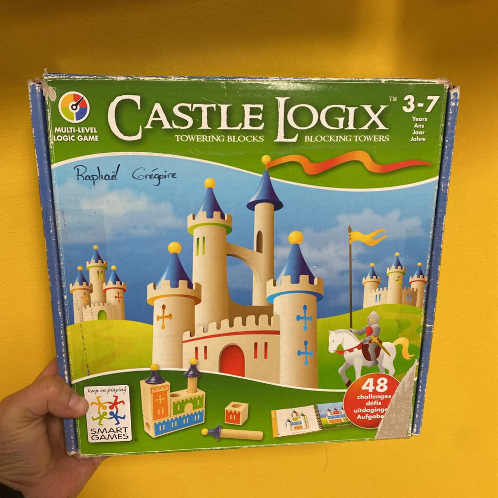 COMPLET Jeu amusant et construction en BOIS Castle Logix