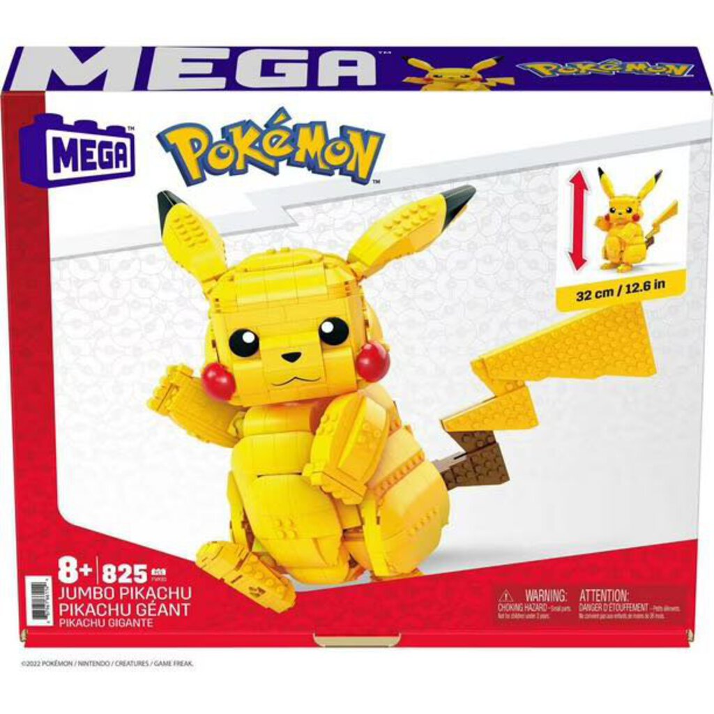 Jeu de construction JUMBO - PIKACHU 32 cm - 825 pcs