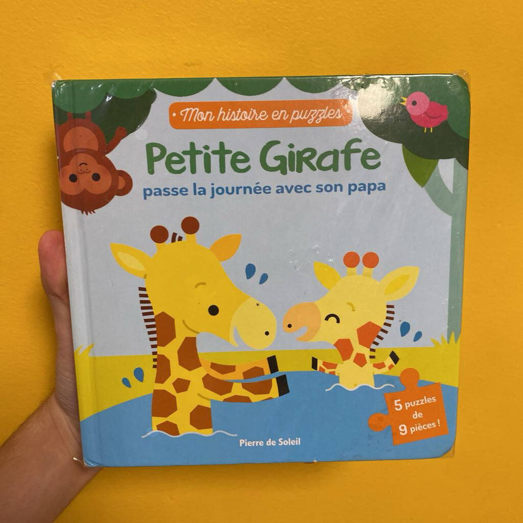 COMPLET lot 5 casse tete AVEC livre Petit Girafe