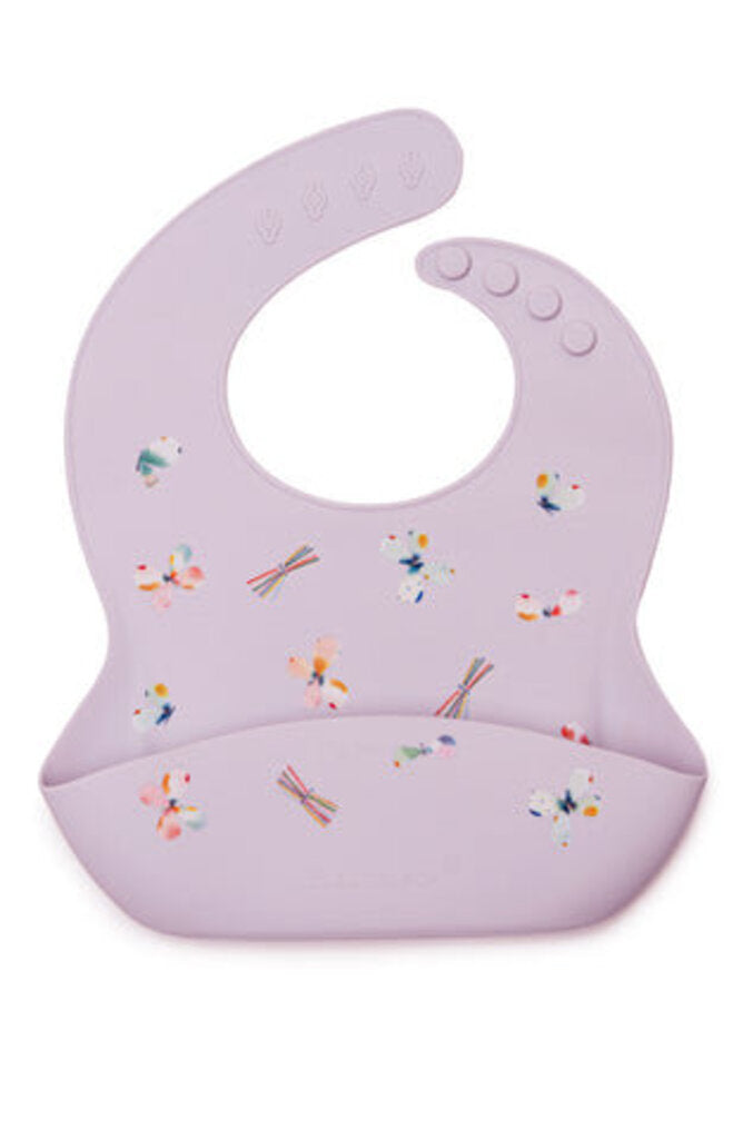 Bavoir en silicone - PAPILLONS - No BPA Silicone 100% alimentaire