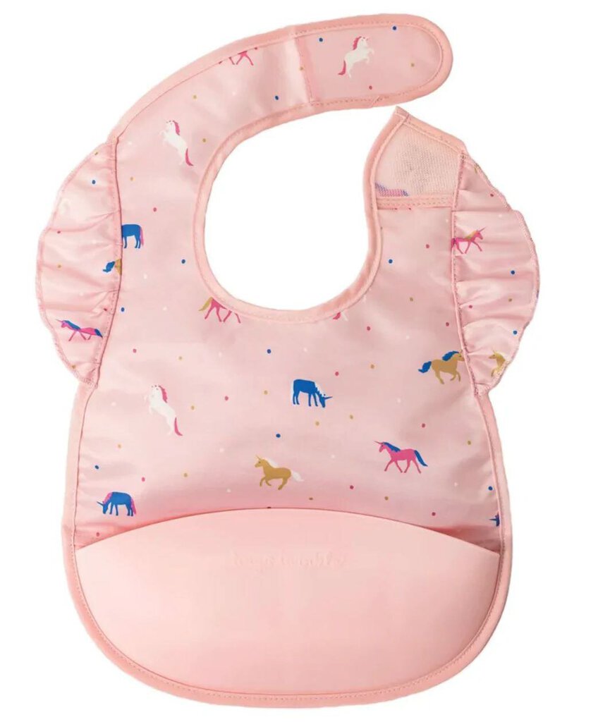 Bavoir POCHE en silicone UNICORN CONFETTI 6-24 mois